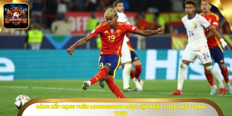 Bảng xếp hạng trên Luongsontv được cập nhật theo thời gian thực
