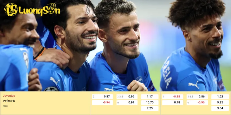 Số góc giữa Juventus vs Pafos sẽ không cao