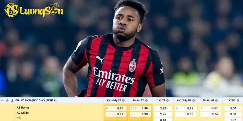 Chi tiết kèo AS Roma vs AC Milan