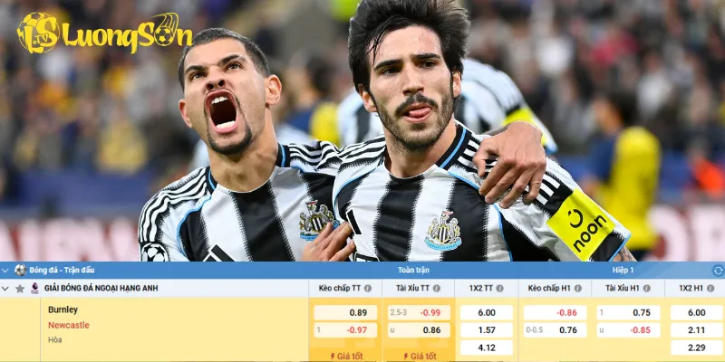 Chi tiết kèo Burnley vs Newcastle