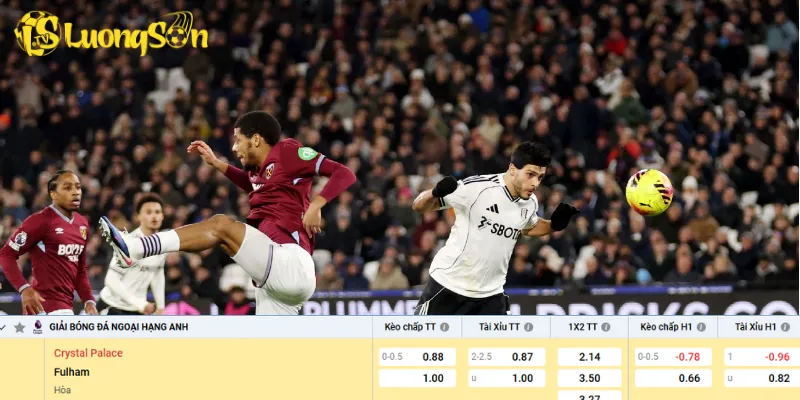 Chi tiết kèo Crystal Palace vs Fulham