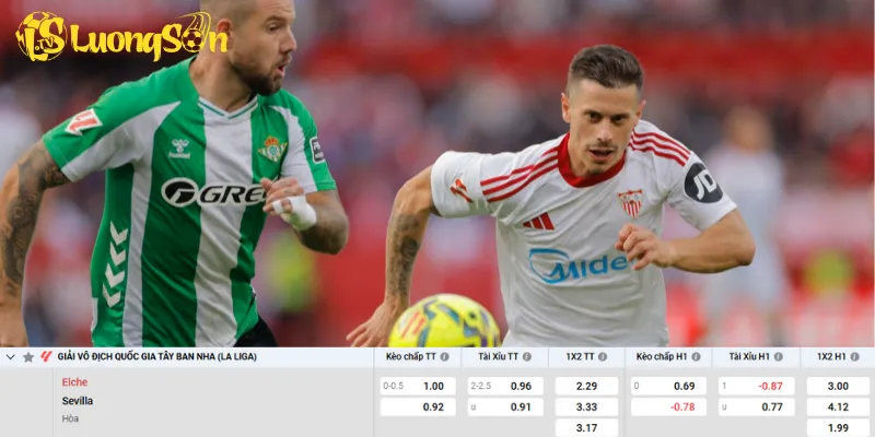 Chi tiết kèo Elche vs Sevilla