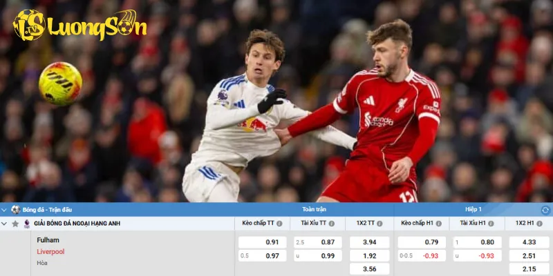 Chi tiết kèo Fulham vs Liverpool