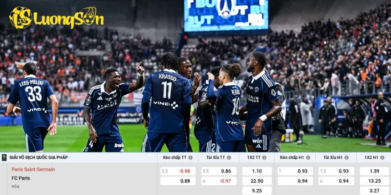Chi tiết kèo PSG vs Paris FC