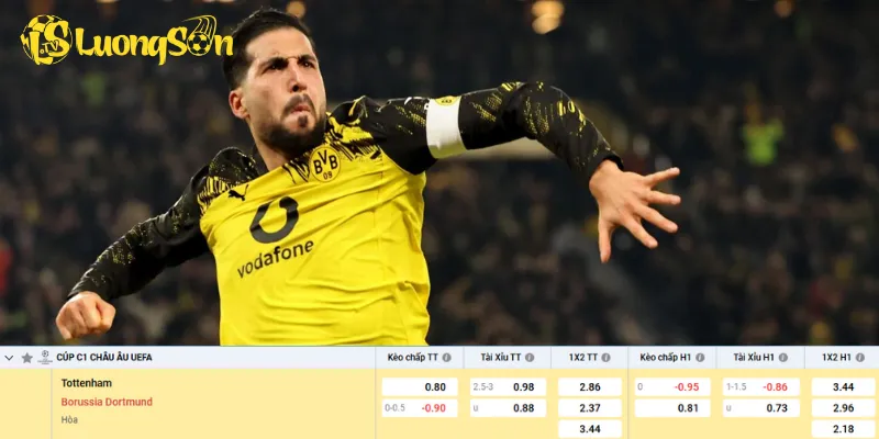 Chi tiết kèo Tottenham vs Dortmund