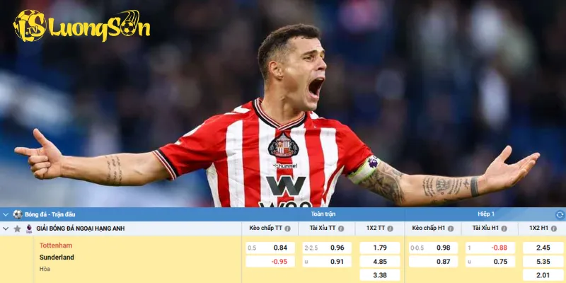 Chi tiết kèo Tottenham vs Sunderland