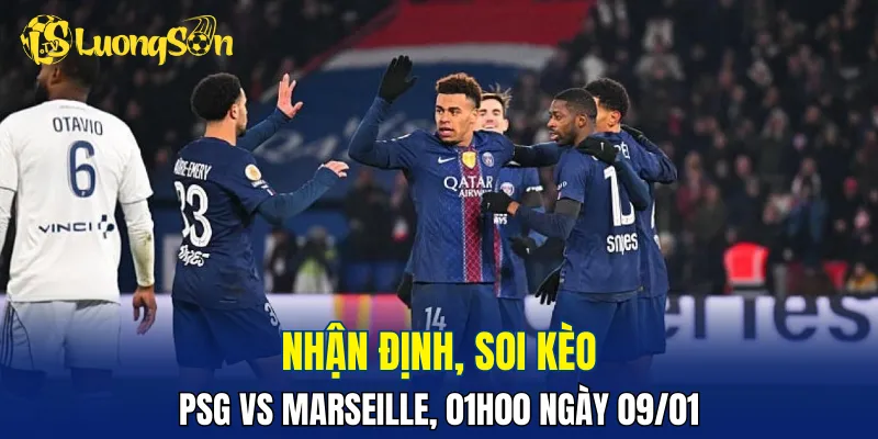 Trận đấu PSG vs Marseille đang nghiêng về phía đội bóng thủ đô Paris