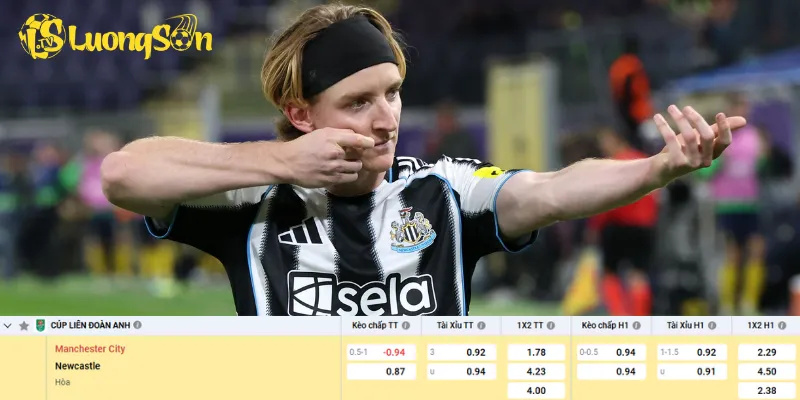 Chi tiết kèo Man City vs Newcastle