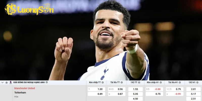 Chi tiết kèo Man United vs Tottenham