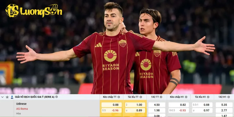 Chi tiết kèo Udinese vs AS Roma