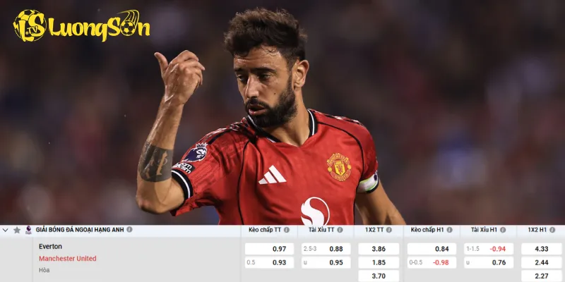 Chi tiết kèo Everton vs Man United