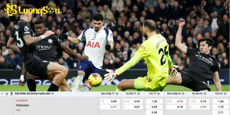 Chi tiết kèo Liverpool vs Tottenham